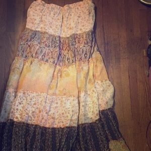 Boho Ankle length skirt